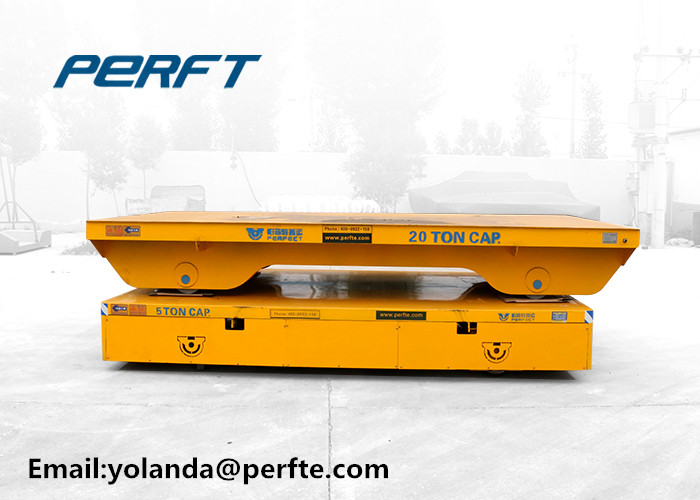 3-ton Rail Flat-Trailers for Factory Heavy Load Material Handling 