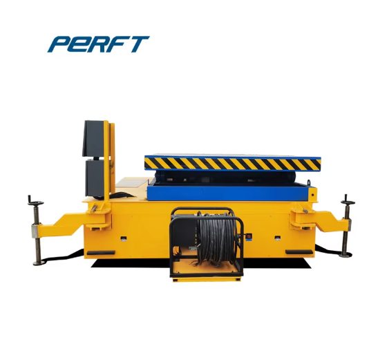 Factory-use 15T rail scissor lift with remote control