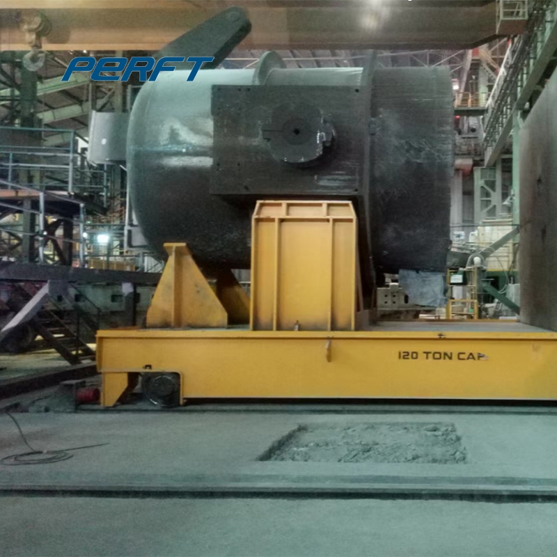 Customized Ladle Transfer Cart Being Used in Russia