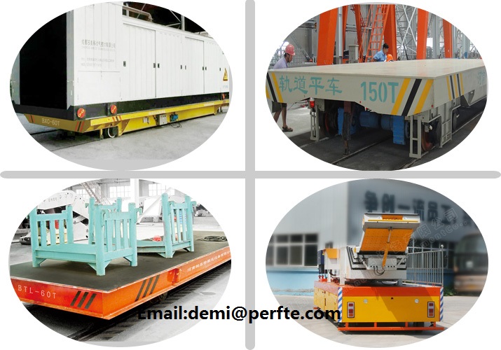 cable reel powered track transfer cars